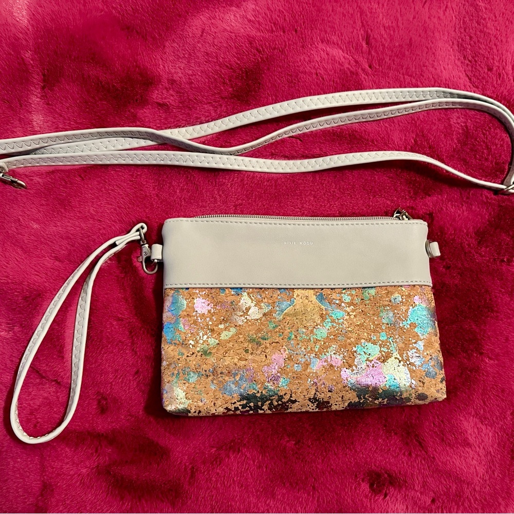 Pixie Mood Multicolor Cork Wristlet Clutch